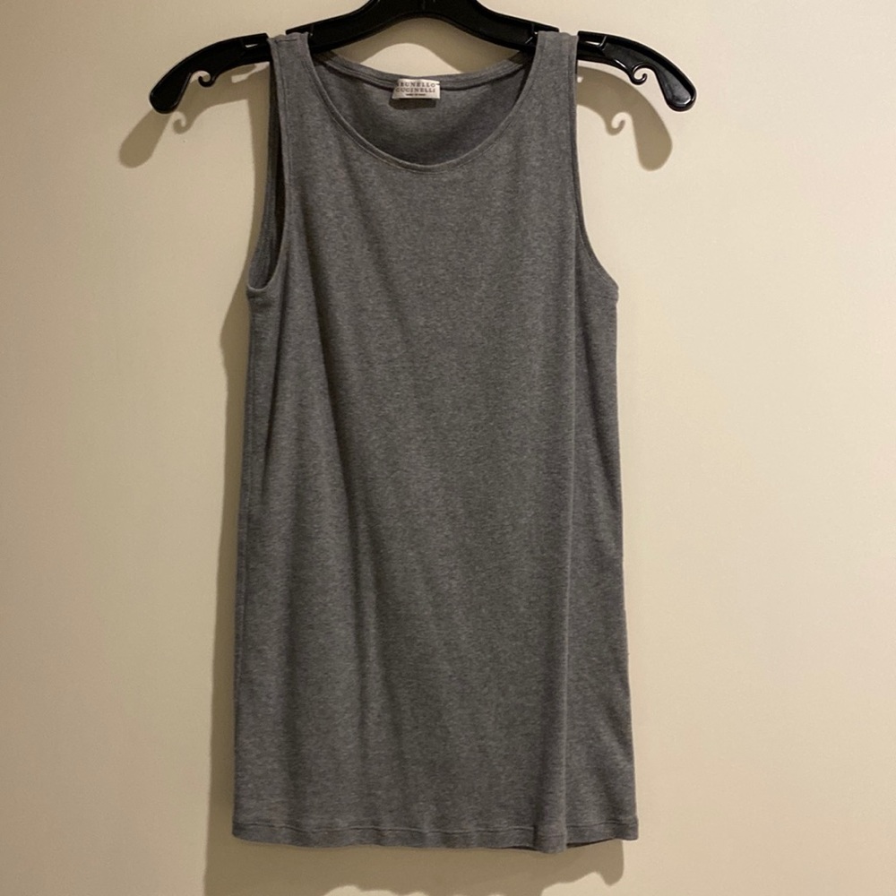 Brunello Cucinelli grey tank L (fits like small)